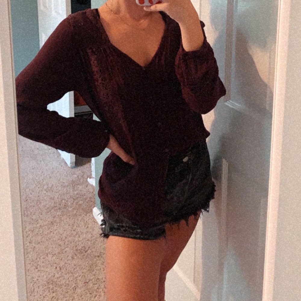 American Eagle Purple Top
